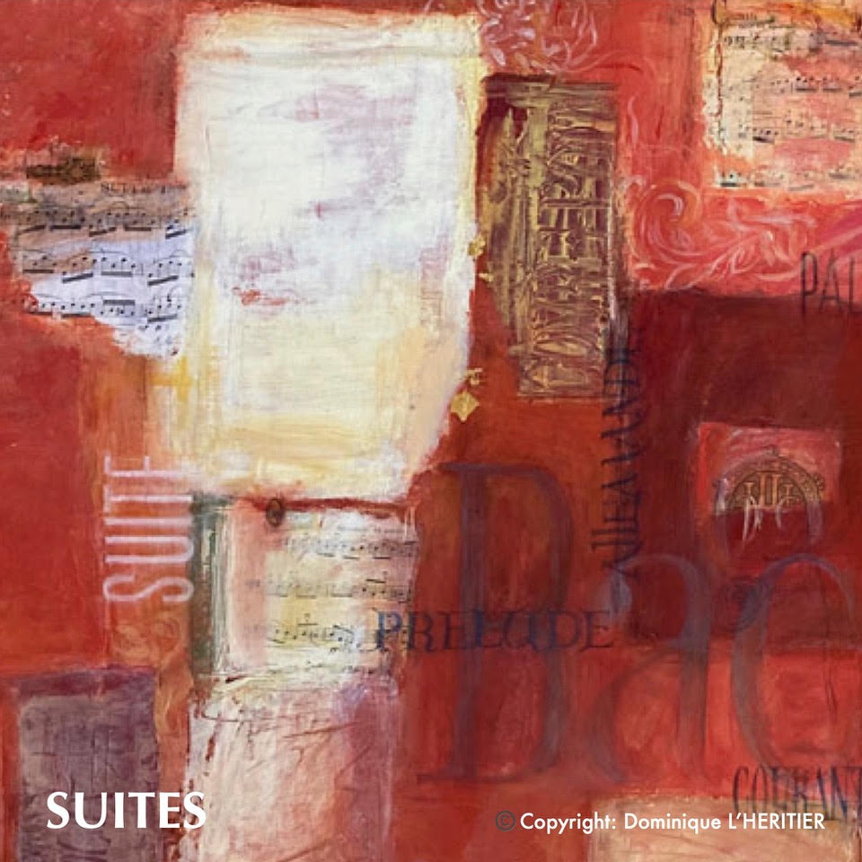 thème SUITES présentant les peintures et aquarelles associées réalisées par Dominique L'Héritier (Callian)